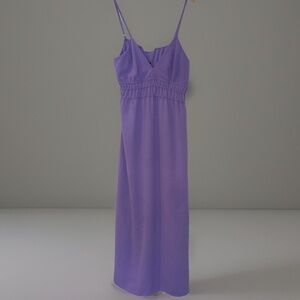 Absolutely It Maxi Sundress 1X/2X Purple Beach  Everyday Comfort Stretch